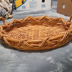 Woven Rattan Serving Tray